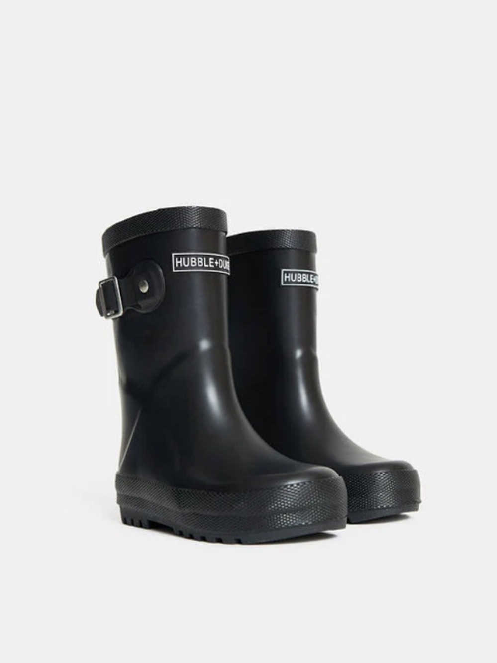 Hubble + Duke Kids Black Rain Boots